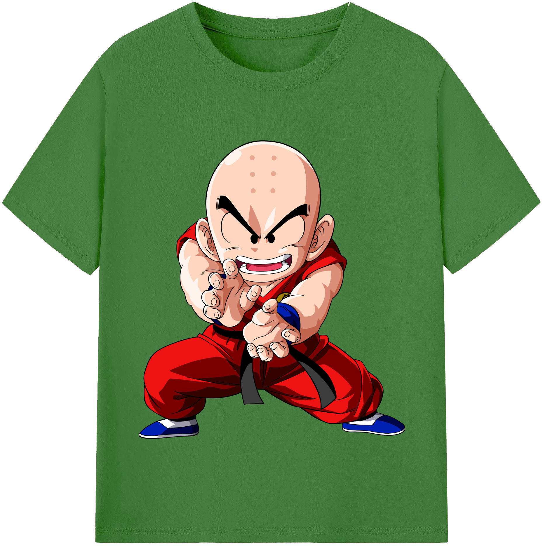 （画像用） ドラゴンボール クリリン DRAGON BALL krillin レディースカジュアルプリントTシャツ（綿100％）